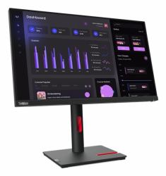 Lenovo ThinkVision T24i-30 επίπεδη οθόνη 60,5 cm [23.8"] 1920 x 1080 εικονοστοιχεία Full HD LED Μαύρος [Μαύρο] 