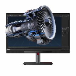 Lenovo ThinkVision 27 3D επίπεδη οθόνη 68,6 cm [27"] 3840 x 2160 εικονοστοιχεία 4K Ultra HD LED Μαύρος [Μαύρο] 