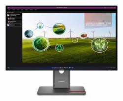 Lenovo ThinkVision P27Q-40 επίπεδη οθόνη 68,6 cm [27"] 2560 x 1440 εικονοστοιχεία Wide Quad HD LED Μαύρος [Μαύρο] 