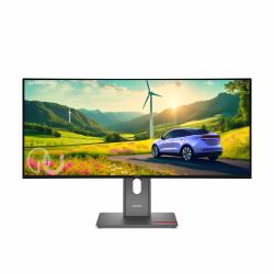Lenovo ThinkVision P34WD-40 επίπεδη οθόνη 86,4 cm [34"] 3440 x 1440 εικονοστοιχεία Wide Quad HD LED Μαύρος [Μαύρο] 