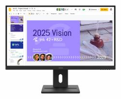 Lenovo ThinkVision E27Q-40 επίπεδη οθόνη 68,6 cm [27"] 2560 x 1440 εικονοστοιχεία Quad HD LCD Μαύρος [Μαύρο] 