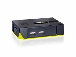 LevelOne KVM-0222 εναλλαγέας [switches] KVM Μαύρος [Μαύρο], Πράσινος [Πράσινο] 