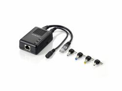 LevelOne POS-1002 διαχωριστής δικτύου PoE τροφοδοτικού Μαύρος [Μαύρο] 