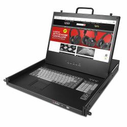 Lindy 21710 ράφι 43,2 cm [17"] 1920 x 1080 εικονοστοιχεία Μέταλο Μαύρος [Μαύρο] 1U 