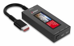 Lindy HDMI 8K60 Signal Analyzer Μαύρος [Μαύρο] 