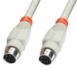Lindy PS/2 1.0m PS/2 καλώδιο 1 m Γκρι 