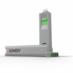 Lindy 40426 τάπα θύρας Αποκλεισμός θυρών + κλειδί USB Type-C Πράσινος [Πράσινο] 5 τεμάχια 