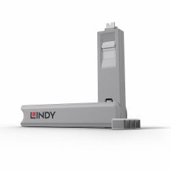 Lindy 40427 τάπα θύρας Αποκλεισμός θυρών + κλειδί USB Type-C Λευκός [Άσπρος] 5 τεμάχια 