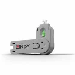 Lindy 40621 τάπα θύρας Κλειδί αποκλεισμού θύρας USB Τύπου-A Πράσινος [Πράσινο] Ακρυλονιτριλίου βουταδιενίου στυρολίου [ABS] 1 τεμάχια 