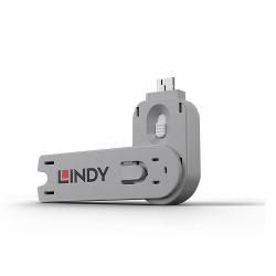 Lindy 40624 τάπα θύρας Κλειδί αποκλεισμού θύρας USB Τύπου-A Λευκός [Άσπρος] Ακρυλονιτριλίου βουταδιενίου στυρολίου [ABS] 1 τεμάχια 