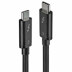 Lindy 41558 Thunderbolt καλώδιο 0,8 m Μαύρος [Μαύρο] 