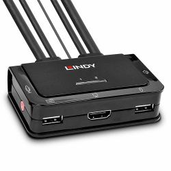 Lindy 42340 εναλλαγέας [switches] KVM Μαύρος [Μαύρο] 