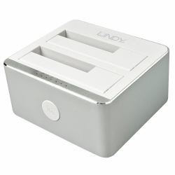 Lindy 43231 docking station δίσκων αποθήκευσης USB 3.2 Gen 2 [3.1 Gen 2] Type-C Αλουμίνιο [Αργύλιο] 