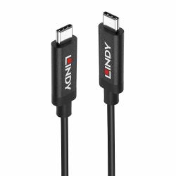 Lindy 43308 καλώδιο USB USB 3.2 Gen 2 [3.1 Gen 2] 5 m USB C 10 Gbit/s 60 W Μαύρος [Μαύρο] 