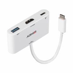 Lindy 43340 κάρτα γραφικών USB 3840 x 2160 εικονοστοιχεία Λευκός [Άσπρος] 
