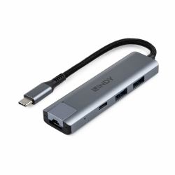 Lindy 43422 κατανεμητής διεπαφών USB 3.2 Gen 2 [3.1 Gen 2] Type-C 10000 Mbit/s Γκρι 