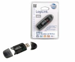 LogiLink Cardreader USB 2.0 Stick external for SD/MMC συσκευή ανάγνωσης καρτών Μαύρος [Μαύρο] 