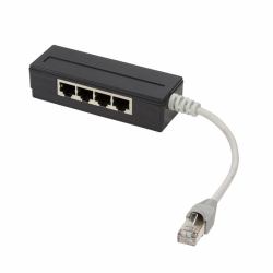 LogiLink MP0032 διαχωριστής δικτύου Μαύρος [Μαύρο] 