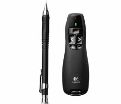 Logitech Wireless Presenter R400 τηλεχειριστήριο παρουσιάσεων RF Μαύρος [Μαύρο] 