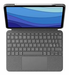 Logitech Combo Touch QWERTY Σκανδιναβικός Smart Connector Γκρι 