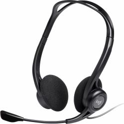 Logitech 981-000100 ακουστικό κεφαλής & ακουστικό κεφαλής με μικρόφωνο Ακουστικά Καλωδιωμένος [Ενσύρματος] Head-band Κλήσεις/Μουσική USB Τύπου-A Μαύρος [Μαύρο] 