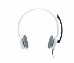 Logitech H150 Ακουστικά Καλωδιωμένος [Ενσύρματος] Head-band Γραφείο/Τηλεφωνικό κέντρο Λευκός [Άσπρος] 