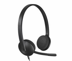 Logitech H340 USB Ακουστικά Καλωδιωμένος [Ενσύρματος] Head-band Γραφείο/Τηλεφωνικό κέντρο USB Τύπου-A Μαύρος [Μαύρο] 