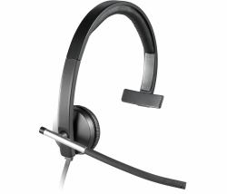 Logitech H650E Ακουστικά Καλωδιωμένος [Ενσύρματος] Head-band Γραφείο/Τηλεφωνικό κέντρο USB Τύπου-A Μαύρος [Μαύρο], Άργυρος 