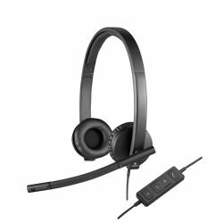 Logitech H570E Ακουστικά Καλωδιωμένος [Ενσύρματος] Head-band Γραφείο/Τηλεφωνικό κέντρο USB Τύπου-A Μαύρος [Μαύρο] 