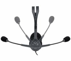 Logitech 981-000593 ακουστικό κεφαλής & ακουστικό κεφαλής με μικρόφωνο Ακουστικά Καλωδιωμένος [Ενσύρματος] Head-band Γραφείο/Τηλεφωνικό κέντρο Μαύρος [Μαύρο] 