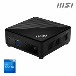 MSI Cubi 5 12M I7 1255U BB κουτί PC/workstation 0.66L sized PC Μαύρος [Μαύρο] i7-1255U Intel® SoC 