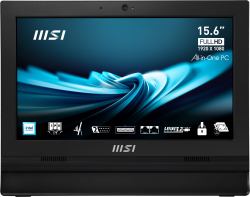 MSI Pro AP162T ADL N100 4GB 128GB W11P All-in-One υπολογιστής/σταθμός εργασίας Intel® N 39,6 cm [15.6"] 1920 x 1080 εικονοστοιχεία Οθόνη αφής All-in-One PC SSD Windows 11 Pro Wi-Fi 5 [802.11ac] Μαύρος [Μαύρο]  - Έκδοση UK