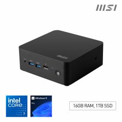 MSI Cubi NUC 1M i7 150U FS 16GB 1TB W11P Intel Core 7 DDR5-SDRAM SSD Windows 11 Pro Mini PC Μίνι PC Μαύρος [Μαύρο]  - Έκδοση UK