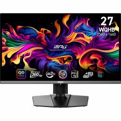 MSI MPG 271QRX QD-OLED επίπεδη οθόνη 67,3 cm [26.5"] 2560 x 1440 εικονοστοιχεία Wide Quad HD Μαύρος [Μαύρο] 
