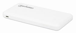 Manhattan 406277 power bank Πολυμερές λιθίου [LiPo] 10000 mAh Λευκός [Άσπρος] 