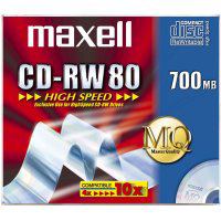Maxell CD-RW 700MB 80Min 1-10x HighSpeed JC 10pk 10 τεμάχια 