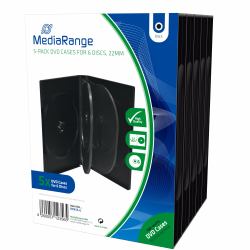 MediaRange BOX35-6 θήκη οπτικού δίσκου Θήκη DVD 6 δίσκοι Μαύρος [Μαύρο] 