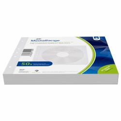 MediaRange BOX60 θήκη οπτικού δίσκου Θήκη Sleeve 2 δίσκοι Λευκός [Άσπρος] 