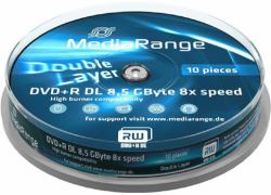 MediaRange MR466 κενό DVD 8,5 GB DVD+R DL 10 τεμάχια 