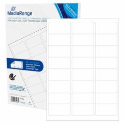 MediaRange MRINK150 αυτοκόλλητη ετικέτα Μόνιμο Λευκός [Άσπρος] 1200 τεμάχια 