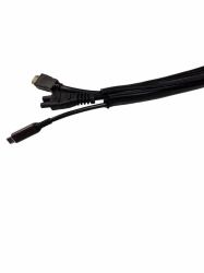 Mercodan Self-closing braided sleeve - 18mm, 50m Black,, cable sock, - Temp: -50Â°C to +150Â°C - Warranty: 24M