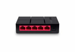 Mercusys MS105G μεταγωγέας δικτύου Μη διαχειρίσιμος Gigabit Ethernet [10/100/1000] Μαύρος [Μαύρο] 