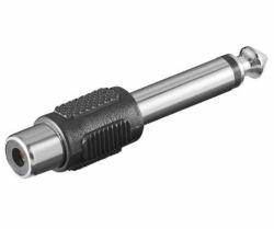Microconnect AUDANG μετατροπέας καλωδίου 6.3mm RCA Μαύρος [Μαύρο] 