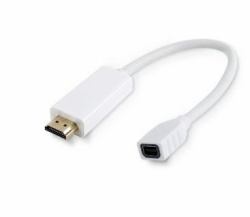 Microconnect HDMMDP προσαρμογέας καλωδίου βίντεο 0,1 m HDMI Τύπος A [Standard] Mini DisplayPort Λευκός [Άσπρος] 