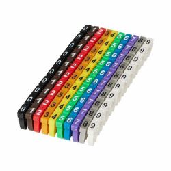 Microconnect MC-CABLEMARKER μαρκαδόροι καλωδίων Μαύρος [Μαύρο], Μπλε, Καστανός [Καφέ], Πράσινος [Πράσινο], Γκρι, Πορτοκαλί, Κόκκινο, Βιολέτα [Ιόχρους], Λευκός [Άσπρος], Κίτρινο 100 τεμάχια 