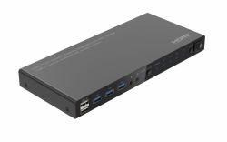 Microconnect MC-HDMIKVM0401-USB3-4K εναλλαγέας [switches] KVM Μαύρος [Μαύρο] 
