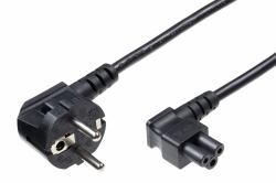 Microconnect PE010830A καλώδιο ρεύματος Μαύρος [Μαύρο] 3 m C5 σύνδεσμος CEE7/7 