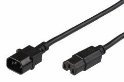 Microconnect PE011405 καλώδιο ρεύματος Μαύρος [Μαύρο] 0,5 m C14 σύνδεσμος C15 σύνδεσμος 