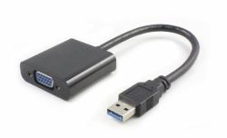 Microconnect USB3.0VGA κάρτα γραφικών USB 1920 x 1080 εικονοστοιχεία Μαύρος [Μαύρο] 
