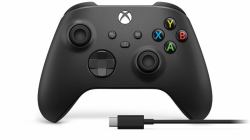 Microsoft Xbox Wireless Controller + USB-C Cable Μαύρος [Μαύρο] Gamepad Αναλογικά / Ψηφιακά PC, Xbox One, Xbox One S, Xbox One X, Xbox Series S, Xbox Series X 